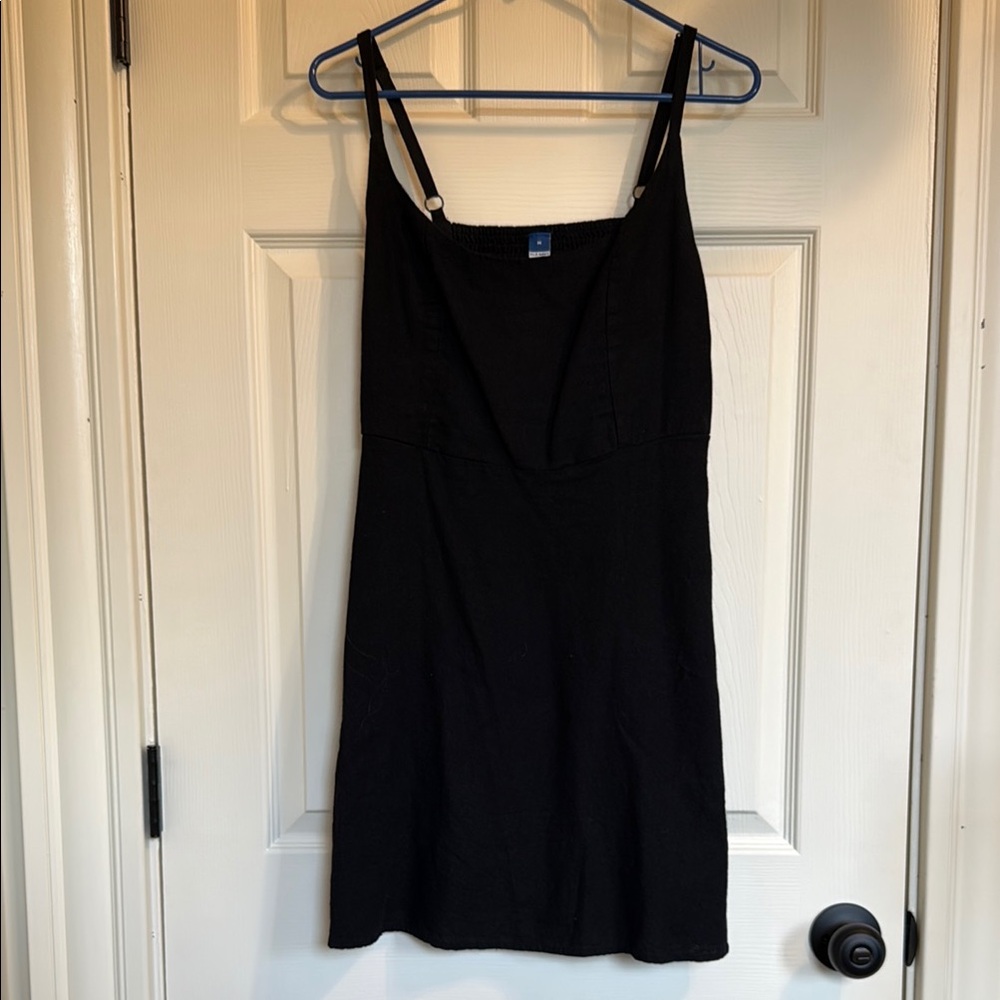 Old Navy Black Linen Dress